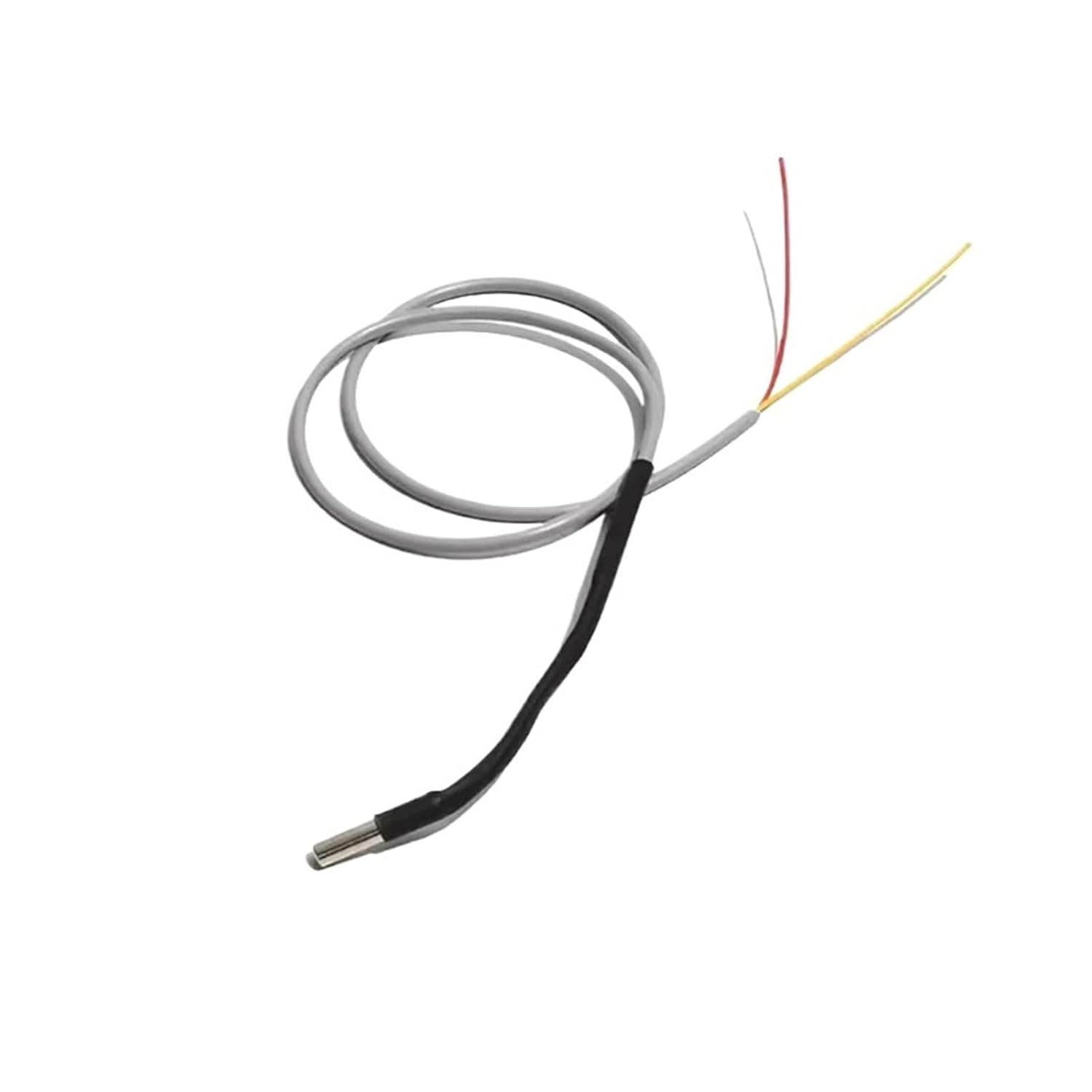 Temperature Sensor Thermocouple 10K Thread G1/2" Stainless Steel 2 Core Removable Probe 3/10/20/30CM 1Pcs(10K 1m Cable)