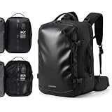 Fanwoli Travel Backpack with One-Button Vacuum System, Carry-On