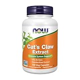 NOW Supplements, Cat's Claw Extract, 10:1 Concentrate, (1.5% Standardized Extract), 120 Veg Capsules