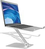 BREEZENEST Foldable Vertical Laptop Stand (Silver) — product image