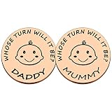 AIBAOBAO Cadeaux De Naissance,Nouveaux Cadeaux Papa Maman Coin de décision,Cadeaux de baptême pour fille garçon