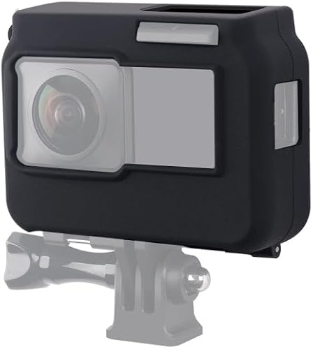For Insta360 One R Panoramic Camera With Frame Shockproof Silicone Protective Case(Black)