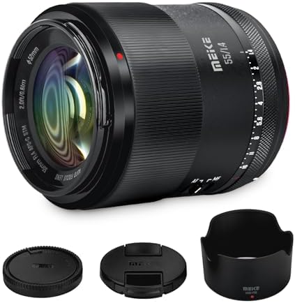 Meike 55mm F1.4 APS-C Auto Focus Prime Lens for Sony E Mount Mirr...