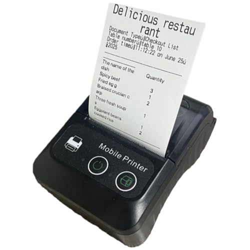 AAXU58mm �|�[�^�u���T�[�}���v�����^�[ Bluetooth USB �ڑ� ���� OS �Ή� ���H�X�����������V�[�g����@ ���S���Ă��w���������� (��̓I�Ȑ��i���@�ɂ��Ă͐��@�}�����Q�Ƃ�������) (�u���b�N/�O���[ USB + Bluetoot