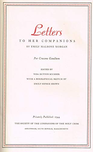 Letters to her companions, B0006AQHK6 Book Cover