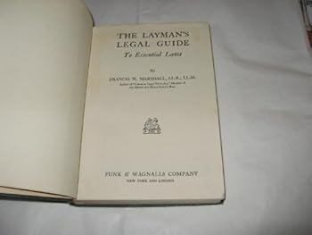 Hardcover The layman's legal guide to essential laws, Book
