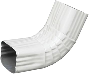 Rocky Mountain Goods Gutter Elbow A 3"x4" - White Aluminum Downspout Connector - Front Rust-Proof, Heavy-Duty Design - Fits Oversized Gutters - Easy DIY Installation