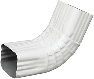 Rocky Mountain Goods Gutter Elbow A 3"x4" - White Aluminum Downspout Connector - Front Rust-Proof, Heavy-Duty Design - Fits Oversized Gutters - Easy DIY Installation