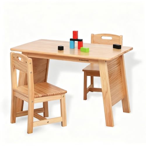 Solid Wood Table With Storage
