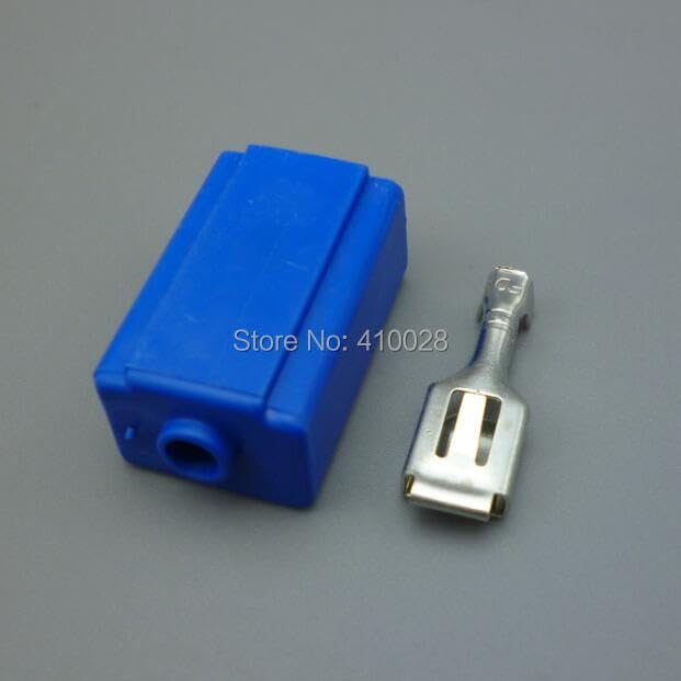 H1 h3 Ceramic Socket Female Right Angle Cover and Terminal Bulb Socket - (Color Name: 100set)
