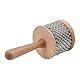 CENPEK Hochwertiges Cabasa-Percussion-Musikinstrument aus Holz mit Metallperlenkette