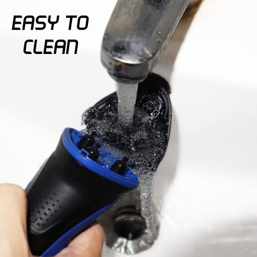 Electric Razor For Men, 100% Washable Rotary Shaver, Rechargeable Waterproof Electric Razor Wet & Dry Shaving With Pop-Up Trimmer, 1 Hour Fast Charging, For All The Men In Your Life. #TOP3