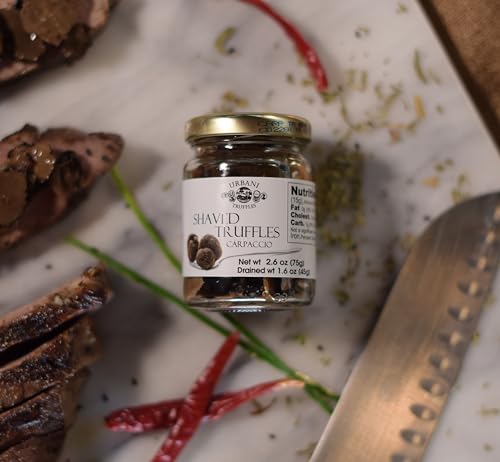 Urbani Truffles Shaved Summer Black Truffle Carpaccio 2.6 oz – Italian Gourmet Sliced Truffle Seasoning for Pasta, Risotto, Meats & Sauces, All-Natural Gift Ingredient - Thumbnail 4