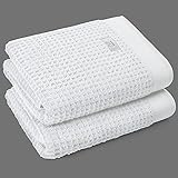 Softerry Waffle Bath Towel Set - 100% Soft Cotton - Plush and Extra Absorbent - Luxury Hotel & Spa Q