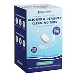 Movemints Cleaning Tablets for Aligners, Retainers, Dentures, Night Guard – Ultrasonic Compatible – Freshen Appliance and Remove Stains, Odors, and Plaque – Mint, 120 Count