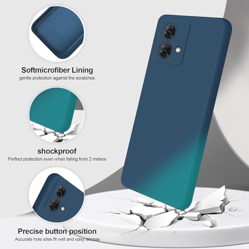 GiiYoon Case Compatible with Motorola Moto G84, Silky-Soft Touch Full-Body Protective Phone Silicone Case - Image 2