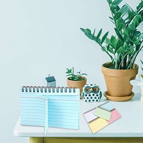 5 Packs Index Cards Record Cards Study Cards for Revision Note Cards with Ring Binder for Office School Learning Index Cards and Box Sets -5 Colours-5x3 Inches
