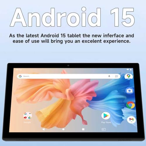 Image of IWEGGO - Android 14 tablet, 10 inch, 8GB RAM+64GB ROM+1TB expandable, 1.8GHz quad-core processor, 2 in 1 tablets with keyboard case and stylus pen, 5G Wifi6, camera