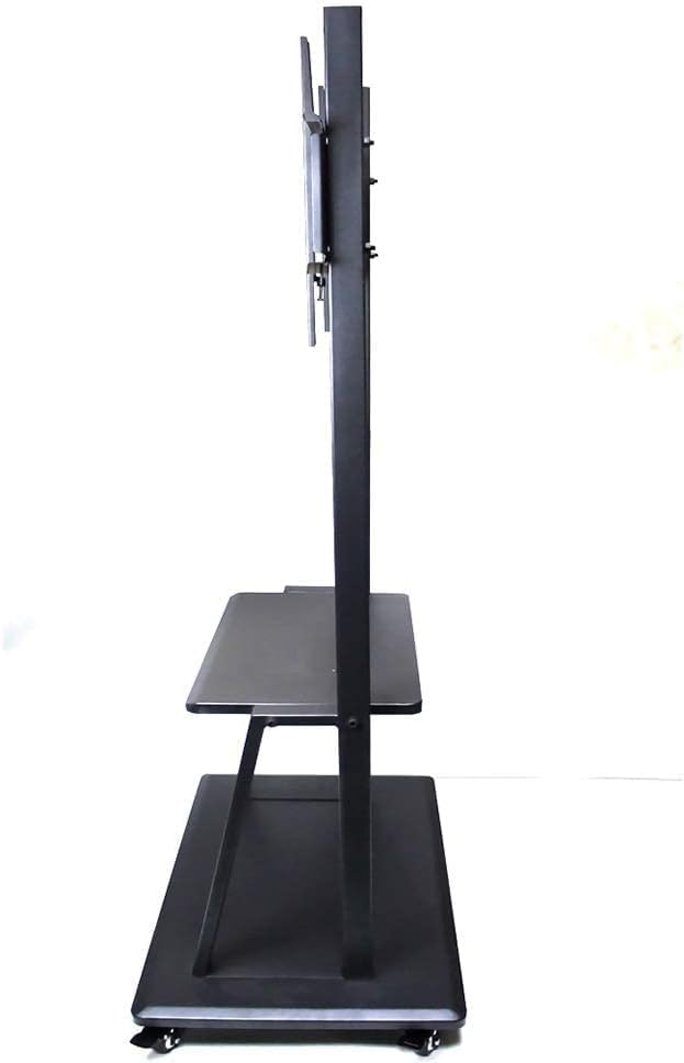 Soporte móvil para TV con ruedas y estantes ajustable miniatura 4