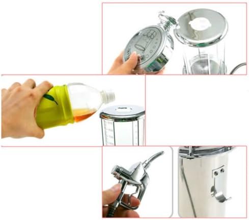 Miniatura 9 de Decantador de whisky Bourbon con bomba de gas, dispensador de licor para vodka, ron, vino, tequila o whisky escocés es de acero inoxidable