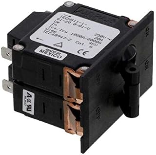 Sensata/AIRPAX, IEGHS11-1-63-20.0-01-V, Circuit Breaker Magnetic (Hydraulic Delay) - 3 Pole - 20A - 50/60Hz Motor Start - Lever Actuator - Panel Mount. (3 Item/s)