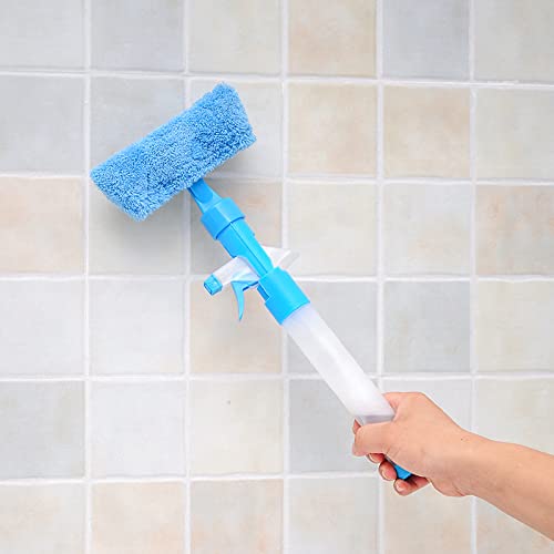 TGOPIT Plastic Glass Wiper- Double-Sided Window Scraper Cleaner,Glass Cleaner Wiper,Windshield Cleaner Brush For Window Shower Floor Car Home/Office Glass(Color : Multi),15 Centimeters,Multicolor 1