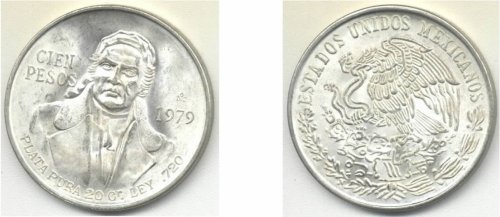 Mexico 1979 100 Pesos, KM-483.2