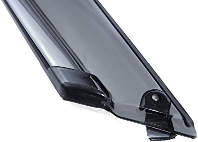 WellVisors Window Visors Wind Deflectors Compatible with Lexus 2013-2017 ES350 with Chrome Trim Rain Guards 3-847LX009