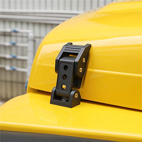 TJ Hood Latch Hood Lock Catch - JeCar Aluminum Hood Latches Catch Kit for Jeep Wrangler TJ Accessories 1997-2006 - Thumbnail 5