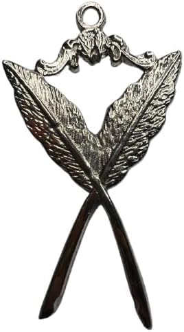 MAsonic Regalia Secretary Blue Lodge Masonic Officer Jewel Silver