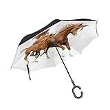 Der umgekehrte Regenschirm kann Ihre Hände bei der Verwendung völlig befreien (halten Sie den Regenschirm, um das Kind fest zu halten, spielen mit dem Telefon, halten Sie Dinge).