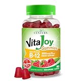 21st Century, VitaJoy®（ビタジョイ）B-12グミ、ラズベリー、90粒（1粒あたり1,500mcg）