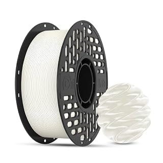 CaiLab シルクPLA フィラメント 1.75mm 正味量1kg（2.2lbs）/スプール パステルカラー マカロンカラー つや感のある質感 造形しやすい FDM 3Dプリンター用フィラメント 寸法精度±0.03mm (シルクPLA パールホワイト)