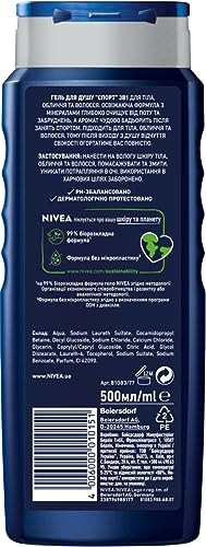 Nivea Men Sport Duschgel 500 ml für Körper und Haar