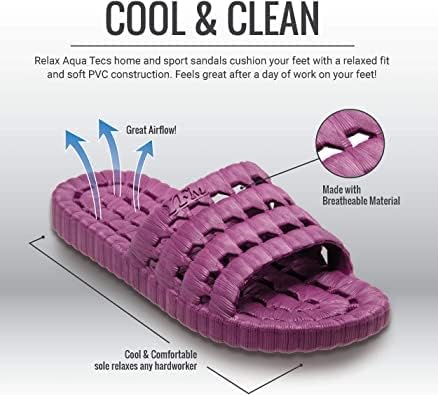 TECS Mens Quick Drying Lightweight Water Shoe for Beach, Showers, House Slipper, Dorms, Outdoor | Image 6
