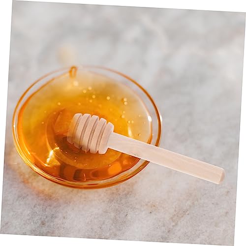 OKUMEYR 12Pçs Mini Potes De Mel Hastes De Agitação De Mel Haste De Agitação De Mel Acessório De Agit