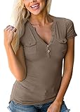 Casual style Damen T-Shirt, perfekt mit schmalen Shorts oder Skinny-fit-Jeans kombiniert werden