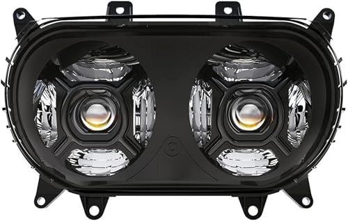 Phare de moto double LED pour Harley Road Glide virées nocturnes 5.75"