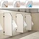 bimiti Urinal-Trennwand Schamwand 90 x 40 cm, WC Trennwand Sichtschutz Toilettenabtrennung Wandmontage Urinal Partition, Wasserdichter Sichtschutz für öffentliche Orte, Schulen, Büros
