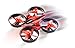 Revell Control 23823 RC Quadcopter Fizz, 4-Kanal GHz-Fernsteuerung, einfach zu fliegen, Gyro, Rotorschutz, Geschwindigkeitsstufen ferngesteuerte Drohne, rot/schwarz
