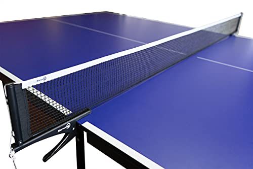 Sanung S304 Portable Table Tennis Net and Post Set Folding Spring Clamp-on with 2 Posts Kit Adjustable Ping Pong Training Mesh Net for Standard 60in Wide Tables Easy Setup - Thumbnail 7