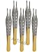 New Set of 5 Each ADSON Brown Tissue Plastic Surgery Forceps 4.75