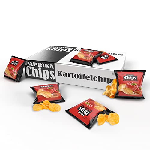 Tise Paprika Chips - 40er Pack würzige Kartoffelchips (40 x 20g)