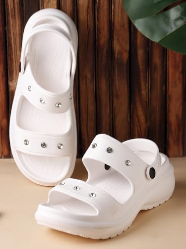 Image of Sukun DMD-KIA Women's Clogs /Sandals with Adjustable Back Strap Ultra Soft & Flexibility Anti Skid Comfortable Waterproof Daily Mules Clogs /Sandals for Women