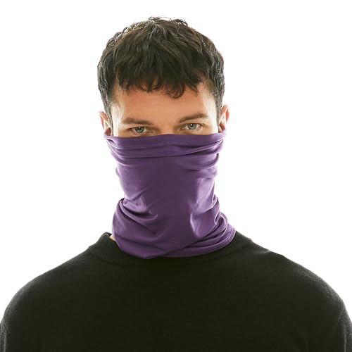 Image of UV Protection Cooling Neck Gaiter Face Mask Scarf for Men - Windproof Neck Cover Bandana Neck Warmer Mask