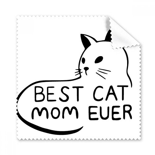 Téléphone cleaner en tissu microfibre anti-traces motif maman chat