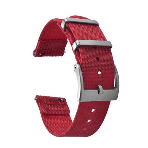 Bracelet montre nylon dégagement rapide 22mm en toile tressée anti-transpiration
