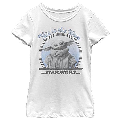 T-shirt Star Wars Mandalorian fille en coton avec col rond manches courtes
