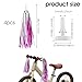 guduling 2 Pairs Bike Streamers for Girls,Bike Tassels for Girls,Bikes Streamers,Scooter Bicycles Tricycle Handlebar Tassels for Kids,Bicycle Accessories for Girl and Boys(Purple)