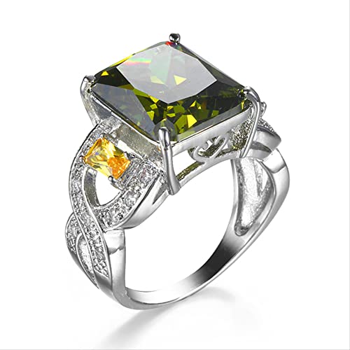 Bague Mystic Topaze Argent 925 Anti-Ternissement Anneaux pour Femmes Durables